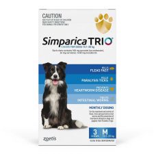 SIMPARICA TRIO DOG MED 10.1-20KG BLUE 3PK