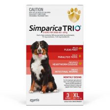 SIMPARICA TRIO DOG XL 40.1-60KG RED 3PK