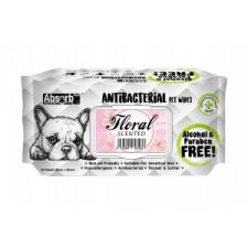 ABSORB PLUS ANTIBACTERIAL PET WIPES FLORAL 80 SHEETS 20X15CM