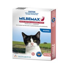 MILBEMAX CAT SML 0.5-2KG PINK 2 TABS
