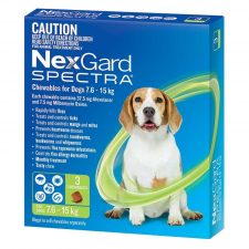 NEXGARD SPECTRA FOR DOGS 7.6 -15KG GRN 3 PACK